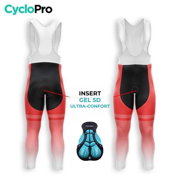 Atuendo de ciclismo de otoño del hombre rojo - Trace+