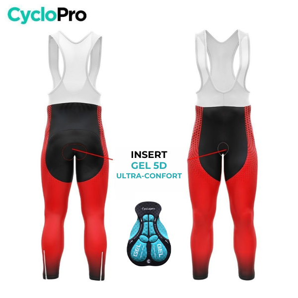 Atuendo de ciclismo de otoño del hombre rojo - dimensión+