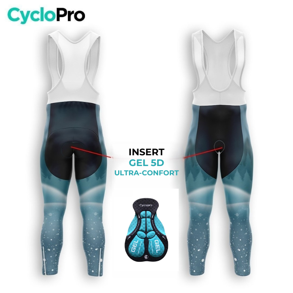 Ciclista de invierno Winter Man Bleu - Snow+