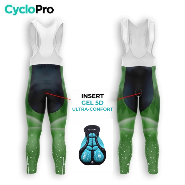 Atuendo de ciclismo de invierno Green Man - Snow+