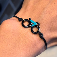 Bracelet Velo Noir et Bleu