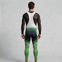 COLLANT CYCLISTE HIVER HOMME VERT SNOW 1