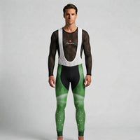 COLLANT CYCLISTE HIVER HOMME VERT SNOW