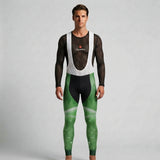 COLLANT CYCLISTE HIVER HOMME VERT SNOW