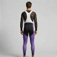 COLLANT CYCLISTE HIVER HOMME VIOLET DIMENSION 1