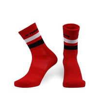 Chaussettes cyclisme rouges basses