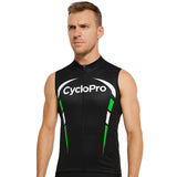 Maillot Cyclisme sans manches vert Dynamo