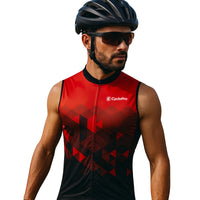 Maillot Cyclisme sans manches Rouge Eski