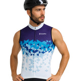Maillot Cyclisme sans manches bleu Eski