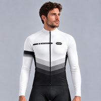 Maillot cycliste hiver Blanc - Agility

