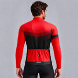 Maillot cycliste hiver Rouge - Agility 1