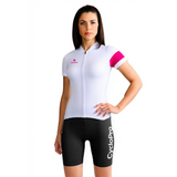 TENUE VÉLO DE ROUTE BLANCHE - ÉLÉGANCE+
