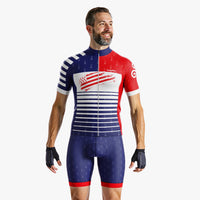 Tenue De cyclisme Rouge et Bleue Bretagne