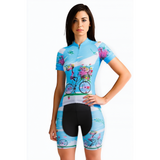Tenue Vélo de Route Bleue - Happy+