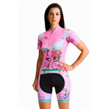 Tenue Vélo de Route Rose - Happy+