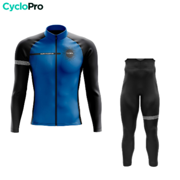 Ajuste de ciclismo de invierno azul - Eklïps