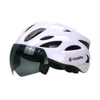 casque velo visiere blanc pur adventure
