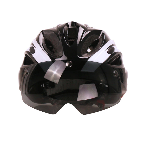 casque velo visiere rouge et blanc adventure 3