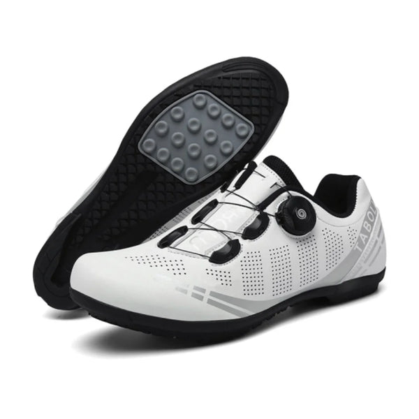 Chaussures de vélo Route/VTT blanches - Plate+ Chassures de vélo CycloPro 36 