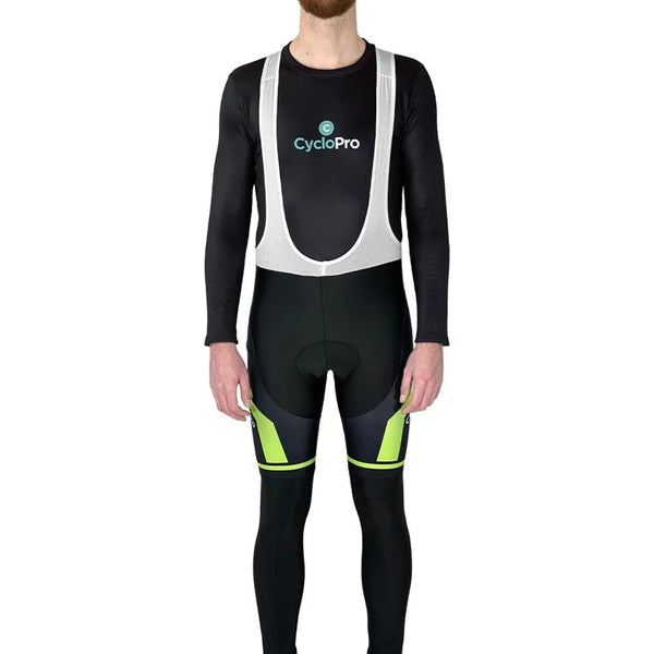 COLLANT CYCLISTE THERMIQUE VERT- HIVER - HOMME cuissard thermique GT-Cycle Outdoor Store S 