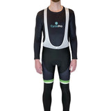 COLLANT CYCLISTE VERT ÉVASION+ - HIVER collant thermique homme GT-Cycle Outdoor Store XS Avec Bretelles 