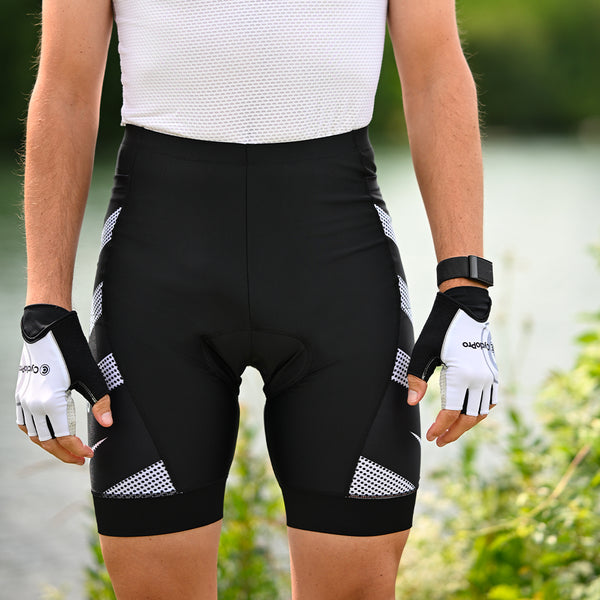 cuissard cycliste homme sans bretelles-practical blanche 1