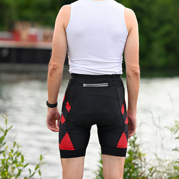 cuissard cycliste homme sans bretelles practical rouge 3