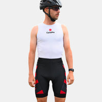 cuissard cycliste homme sans bretelles practical rouge 