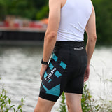 cuissard cycliste homme sans bretelles practical turquoise 4