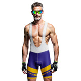 cuissard cycliste homme violet jaune