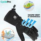 Guantes de calentamiento de bicicleta - calefacción