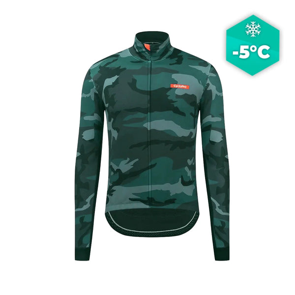 Chaqueta térmica de ciclismo azul - Comandante