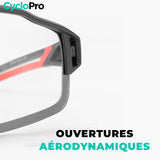 Lunettes Vélo Photochromiques rouge