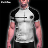 maillot cyclisme blanche eklips homme