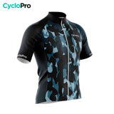 maillot cyclisme bleu militaro 34