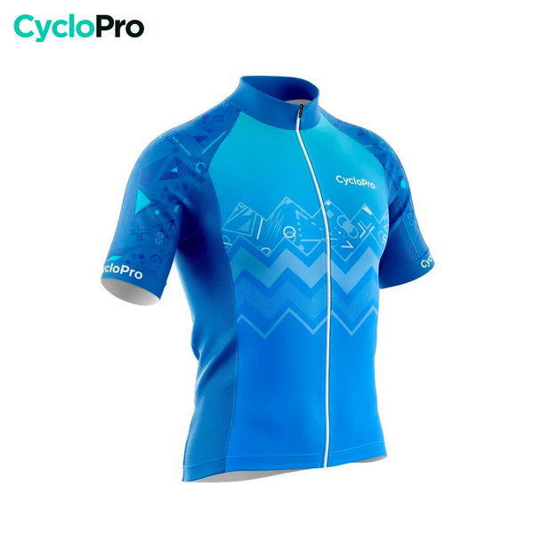 maillot cyclisme bleu wave- 34