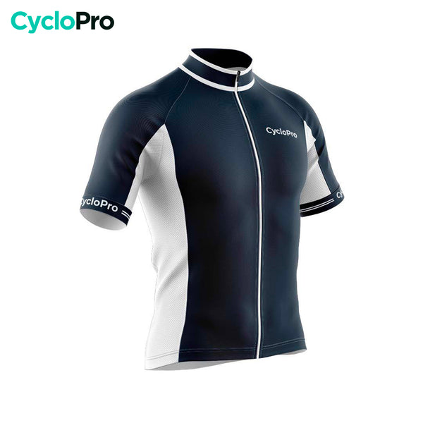 maillot cyclisme homme bleu marine uni 34