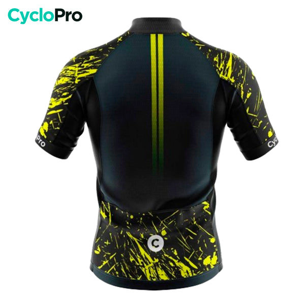 maillot cyclisme jaune cyclopro dos