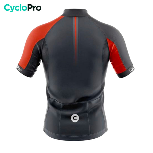 maillot cyclisme orange gladiator dos