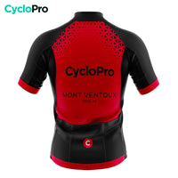 maillot cyclisme rouge mont ventoux dos