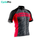 maillot cyclisme rouge wind 1