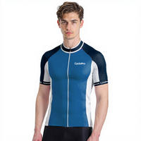 Maillot Cyclisme Route Bleu - Uni+