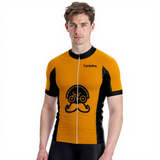 Maillot Cyclisme Route Orange - Fleur de l'age