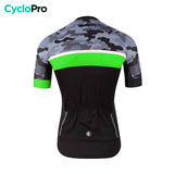 maillot cyclisme vert camoride dos