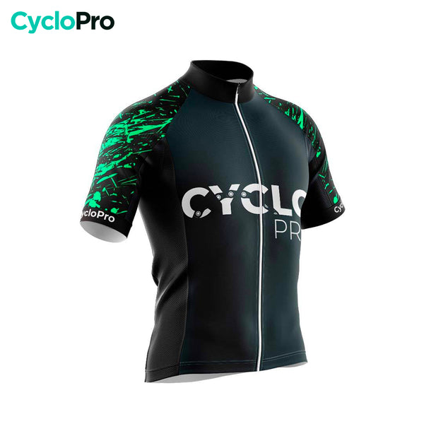 maillot cyclisme vert cyclopro 34