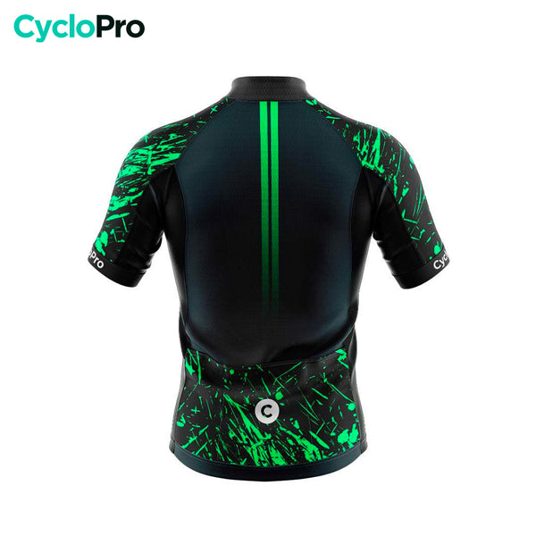 maillot cyclisme vert cyclopro dos