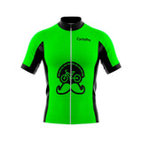 maillot cyclisme vert fleur de lage