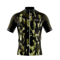 maillot cyclisme vert militaro