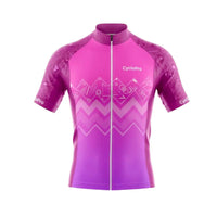 maillot cyclisme violet wave