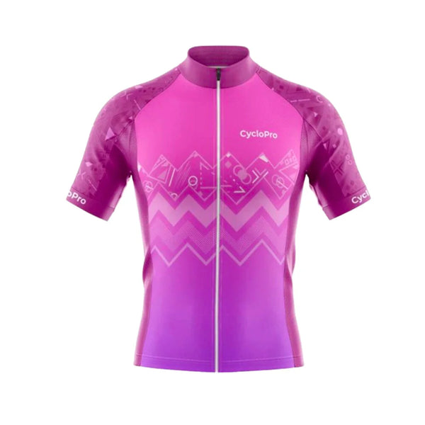maillot cyclisme violet wave